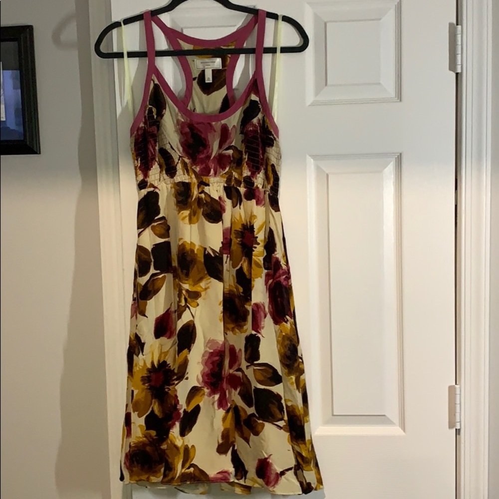 Floral silk dress
